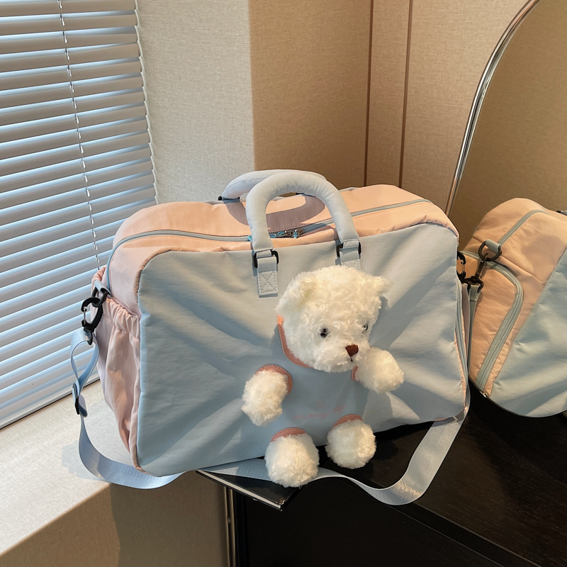 かわいいクマの大容量ベビーおむつバッグ多機能ママバッグマタニティパック女性のトラベルトートベビーアイテムオーガナイザー