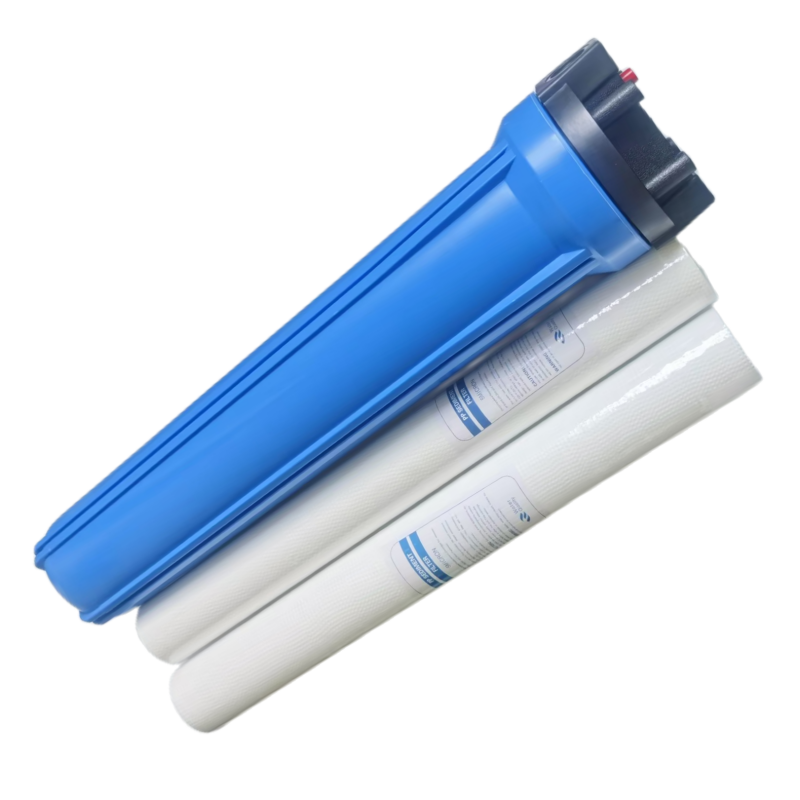 28 キロ破裂圧力 20 "浄水器フィルターハウジング 2 個 pp 綿プレフィルター逆浸透フィルターシステム部品