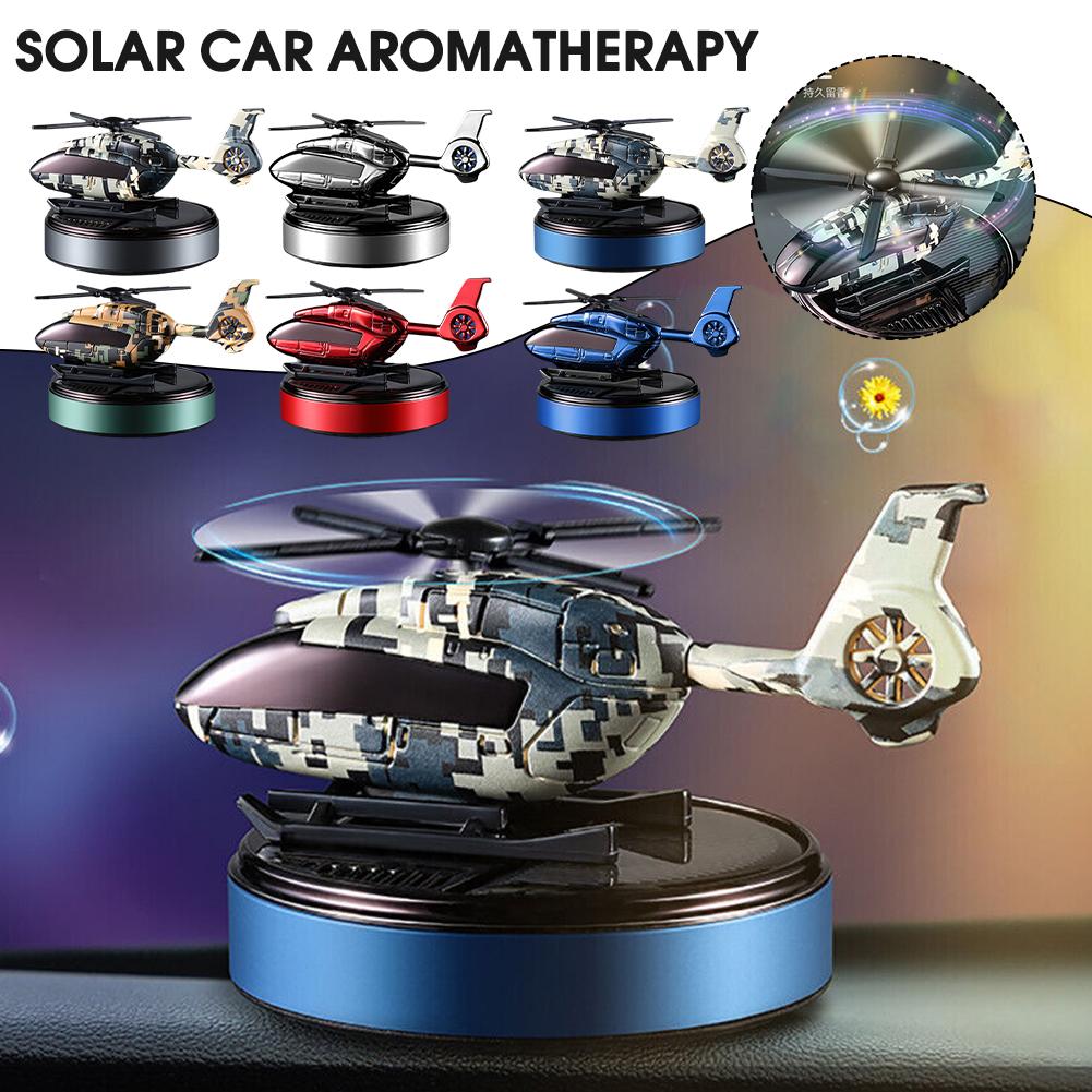 車のソーラー芳香剤飛行機ソーラーヘリコプターインテリアアクセサリートリムプロペラロータリー香水ディフューザー消臭剤