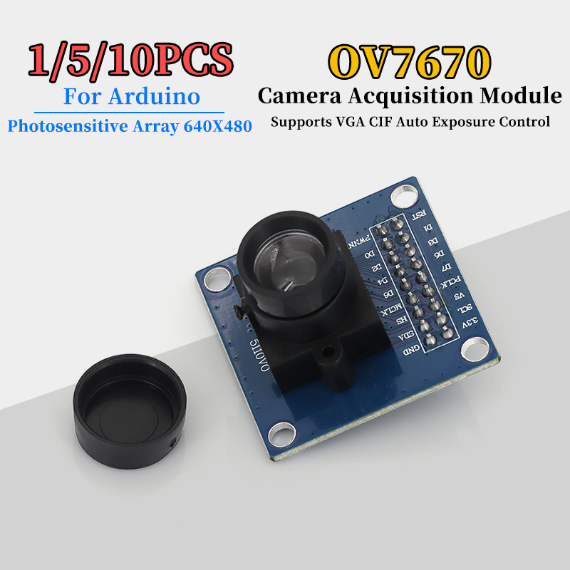 1/5/10 個 OV7670 カメラモジュール OV7670 マイクロコントローラーカメラ取得モジュール Arduino 用