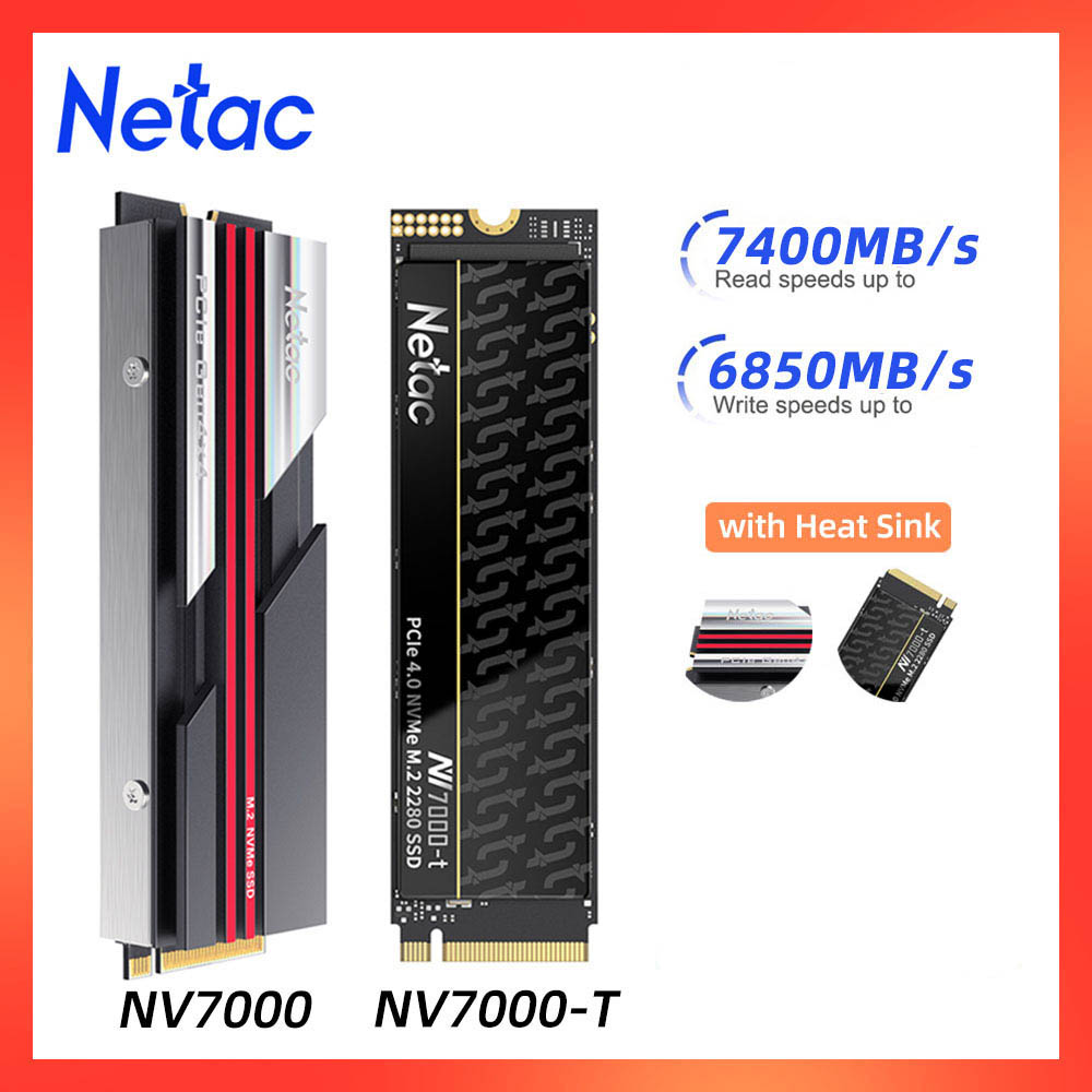 Netac SSD NVMe M2 1TB 2TB 4TB SSD PCIe4.0 M.2 2280 NVMe DRAM キャッシュ内部ソリッドステートドライブ、デスクトップラップトップ PS5 PC コンピュータ用