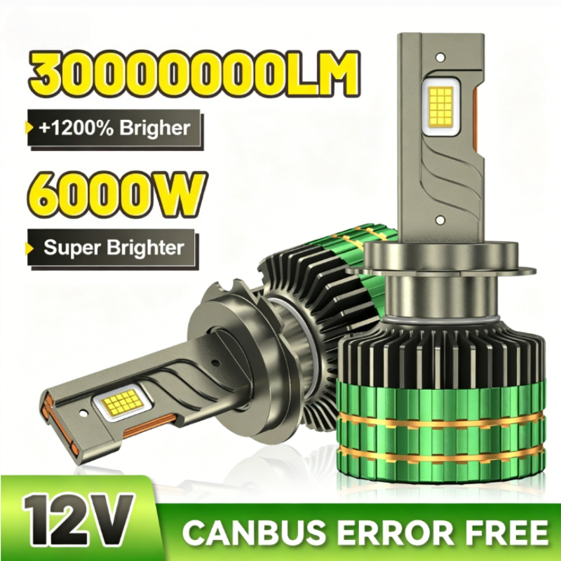 H4 LED ヘッドライト H7 H1 H11 H8 9005 HB3 9006 HB4 9012 HIR2 9054CSP Canbus 車ランプフォグランプ 30000000LM 6000K 12V LED ヘッドランプ