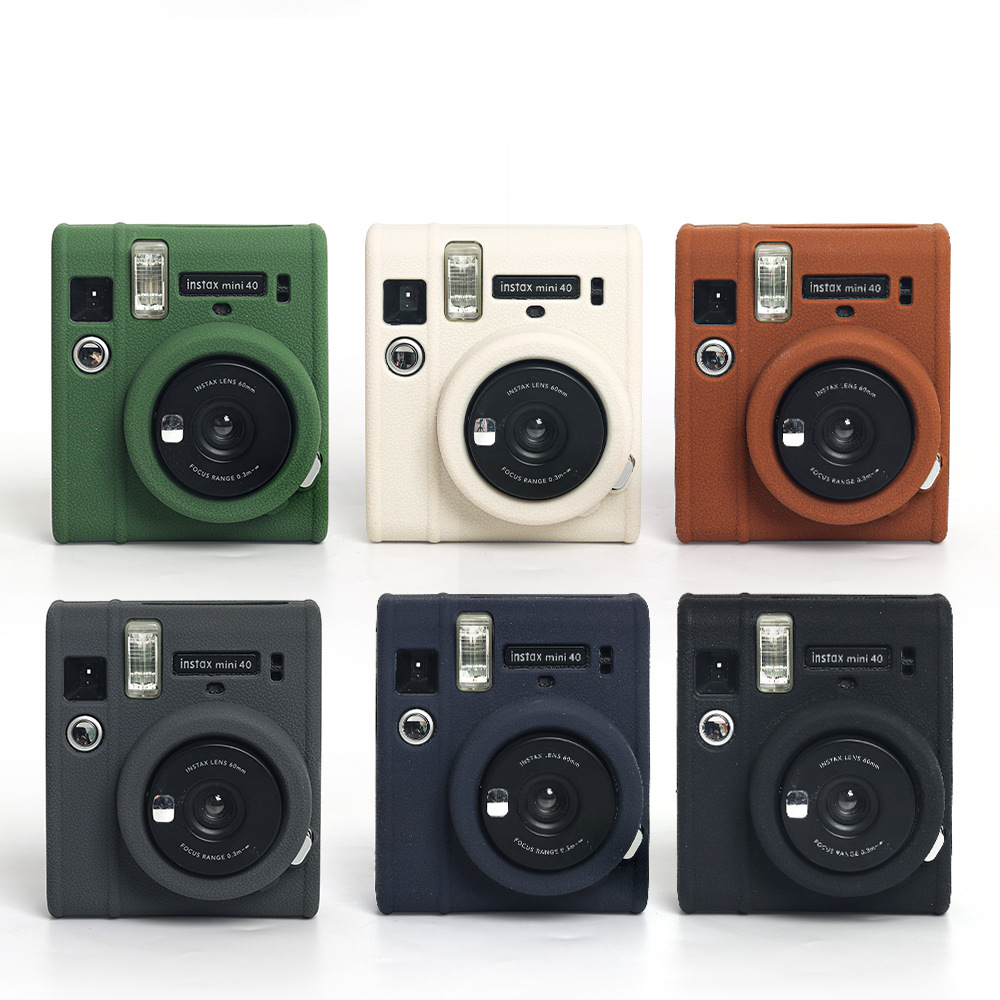 Instax mini40カメラ保護ケース用無地保護カバー、シンプルな無地、防塵、防汚
