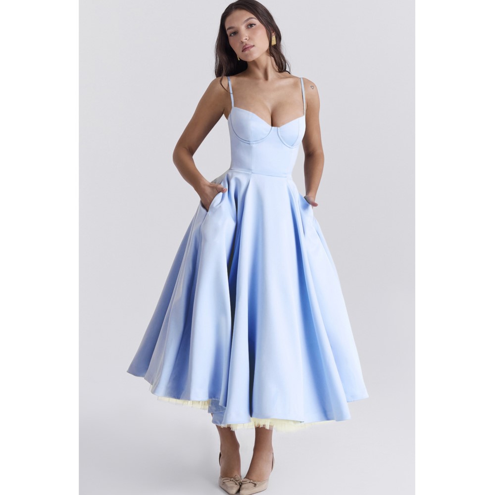 セクシーなサスペンダー Vestidos フレンチハイウエストソリッドカラープリントロングローブカジュアル休暇パーティーナイトクラブビジネスエレガントなドレス