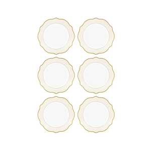 Jaswely 6-Piece Set of 21-Centimeter Butter Cake Pans, for Serving Desserts