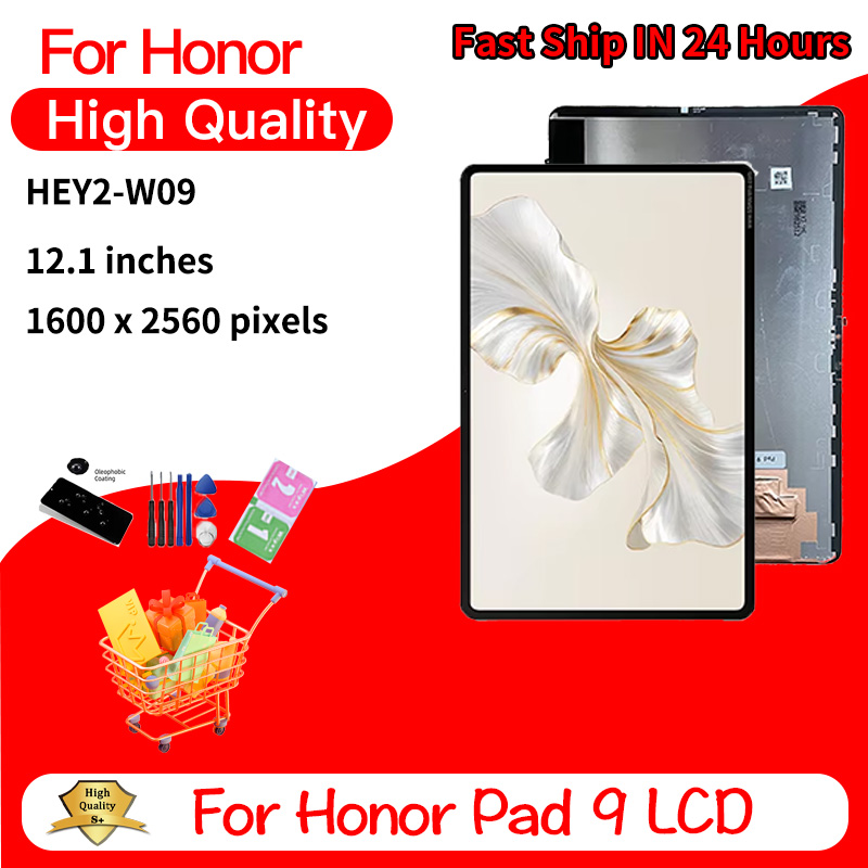 12.1 "インチ名誉 Pad9 ディスプレイ名誉パッド 9 HEY2-W09 HEY2-AL09 Lcd ディスプレイタッチスクリーンデジタイザ交換部品