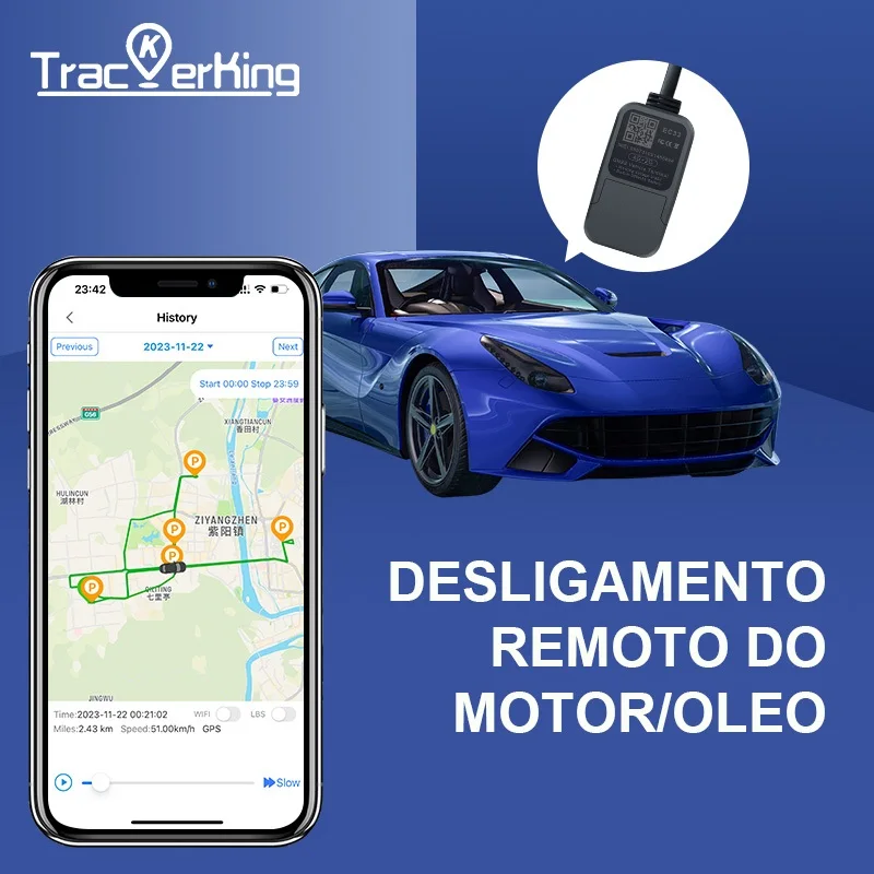 Gps トラッカー車オートバイ衛星ロケーター Trackerking ミニ EC33 4 グラム盗難防止装置 GPS/GSM ロケーター車用