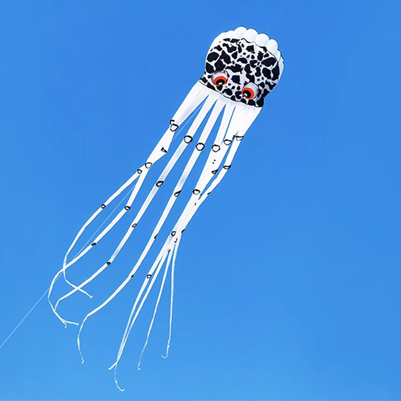 Oreo Octopus 3D 目付きソフトカイト - 大人向けの簡単に飛ばせる風に強いカイト