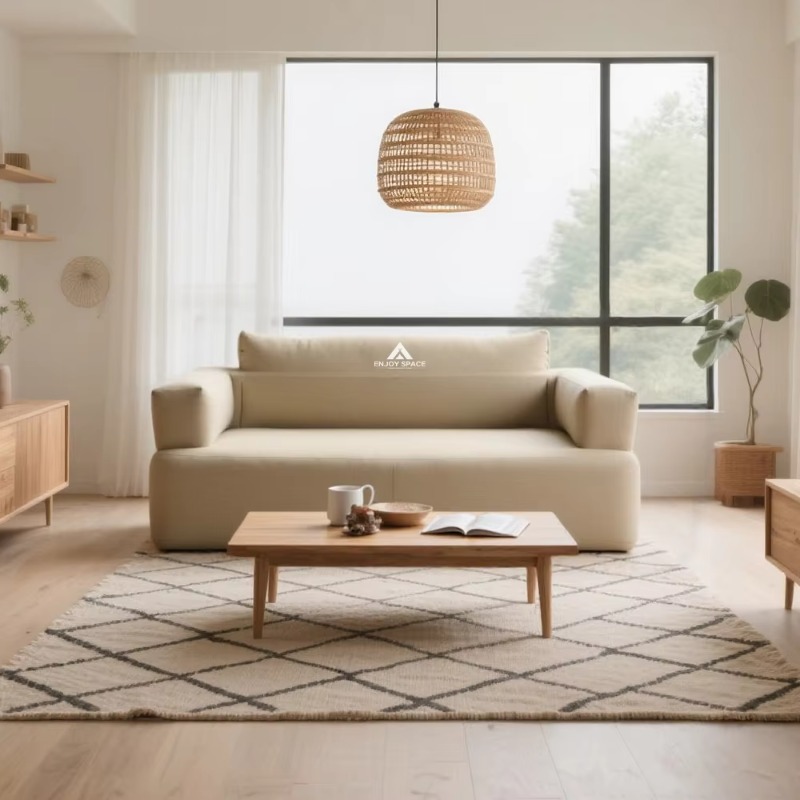 屋内および屋外のレジャー用の簡単に膨張できるエアソファ、一体型ポンプ付きのシングルキャンプソファ