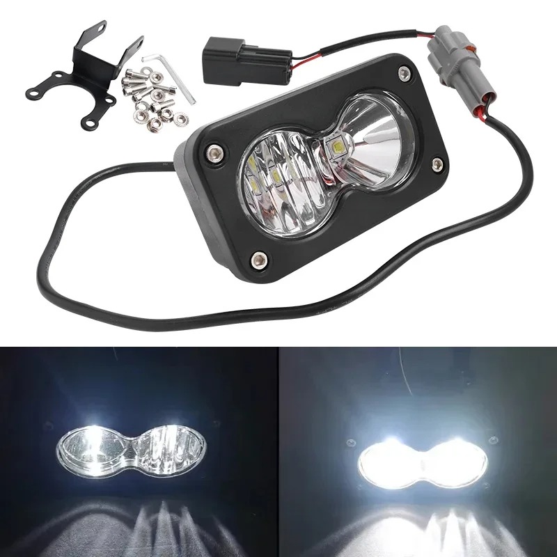 Sur-Ron セグウェイタラリアプラグアンドプレイ 20 ワット LED ヘッドライトスイッチホワイトスポットフラッドポッドコンボキット防水ニュース