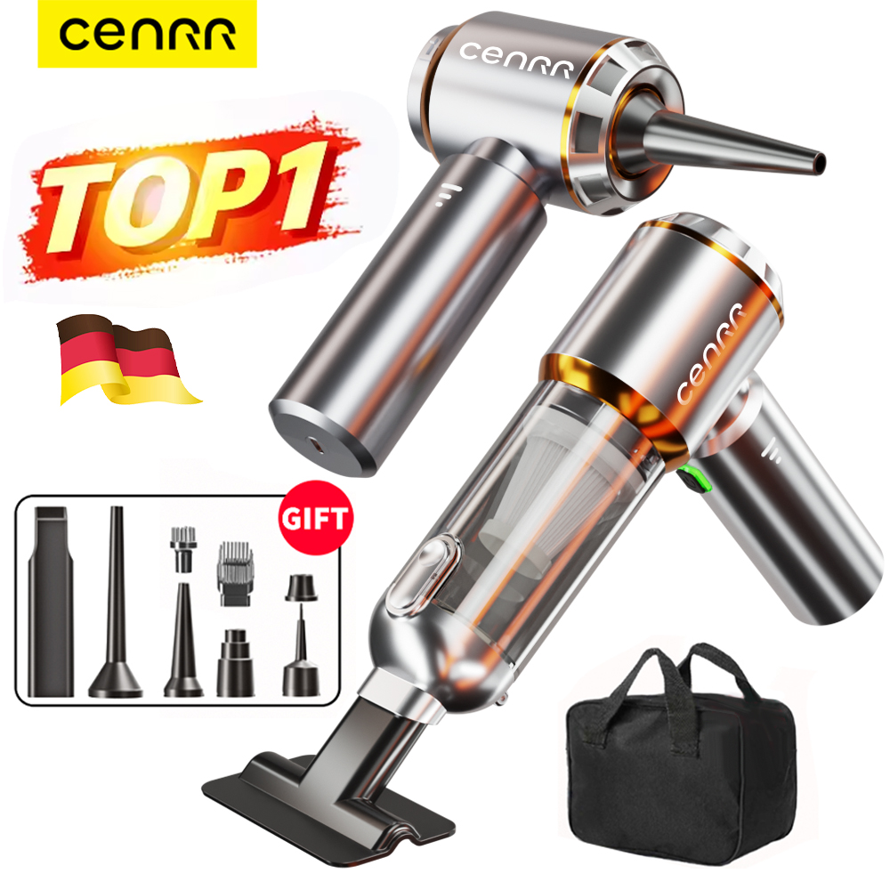 CENRR ポータブルワイヤレス車掃除機ミニ強力 998000PA 家電ハンドヘルド送風機掃除機車のクリーナー