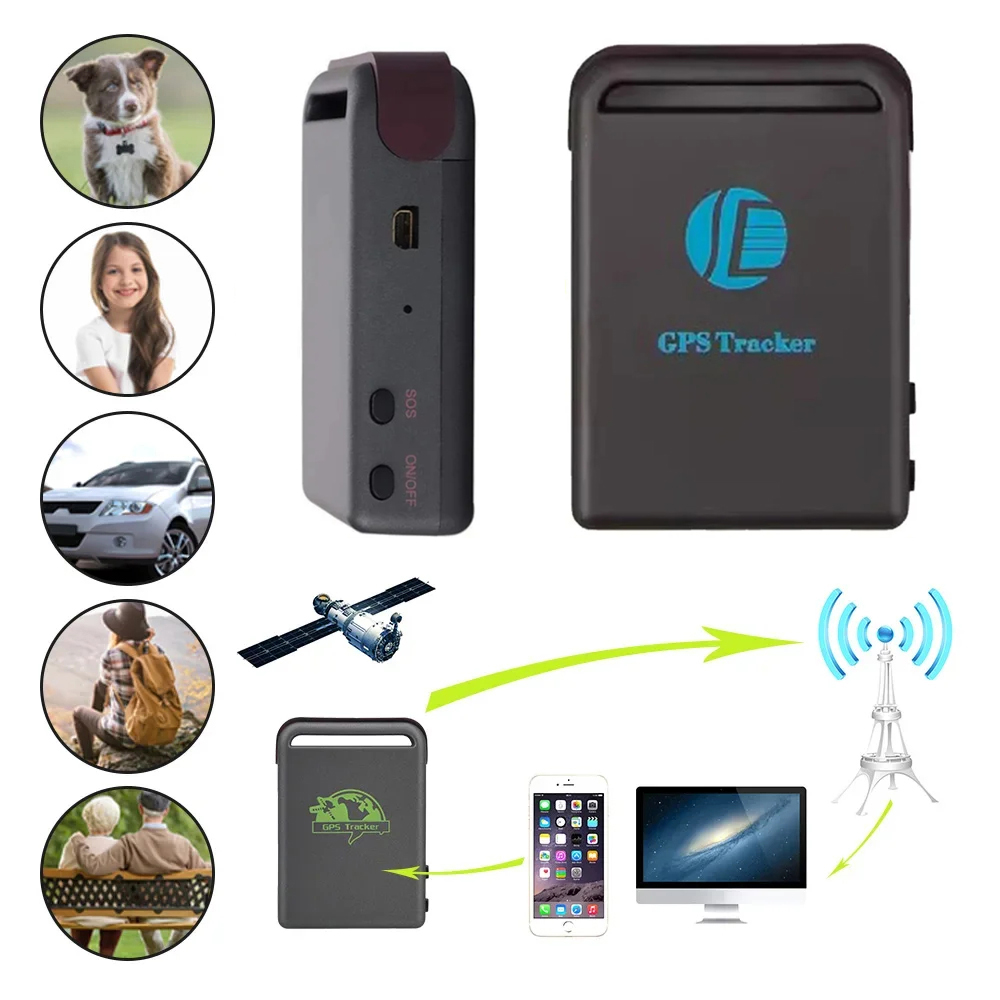 TK102 パーソナルミニ 2 グラム GSM TK102B GPRS GPS トラッカー速度超過警報ポータブル車車両リアルタイムグローバル追跡ロケーターデバイス
