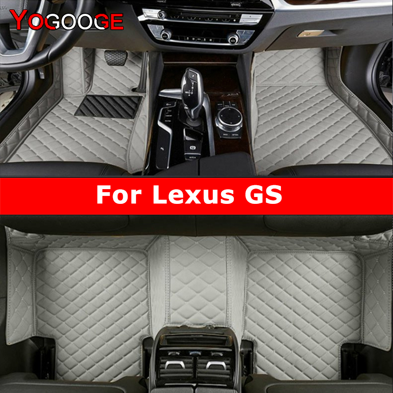 YOGOOGE カスタム車のフロアマットレクサス GS GS200t GS250 GS300 GS350 GS430 GS450h GS460 自動車カーペット足コシェ Accessorie