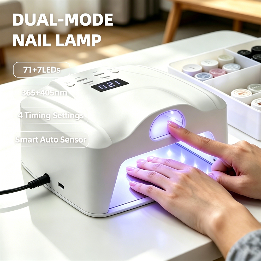 2 IN 1 ネイルランプシングルトゥシングルフィンガージェルネイル硬化ランプフルハンド速乾性 LED ライトネイルドライヤー自動センサーデュアルランプ