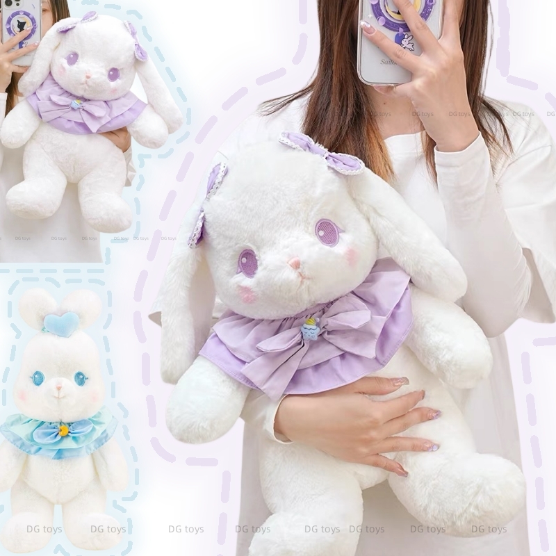 かわいい日本ロリータバニークマ人形子供ソフトぬいぐるみウサギのぬいぐるみ抱擁抱き枕子供女の子誕生日ギフト