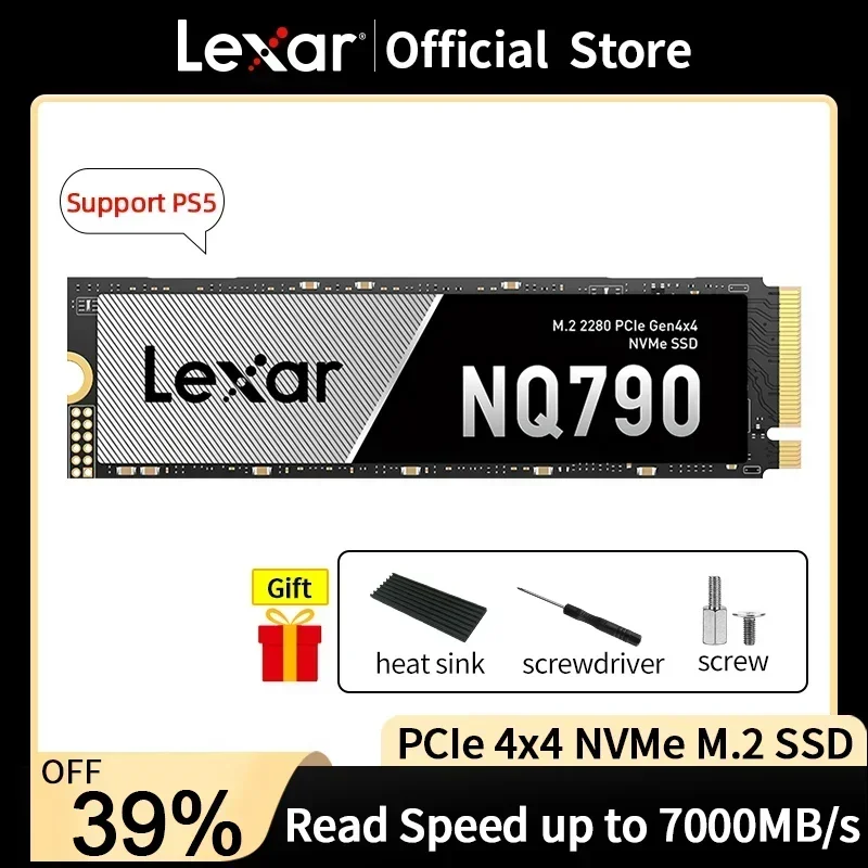 Lexar NQ790 SSD ソリッド ステート ドライブ M.2 インターフェイス NVMe プロトコル PCIe4.0x4 2TB 1TB 4TB ゲーム エンターテイメント PC/ラップトップ/PS5 用