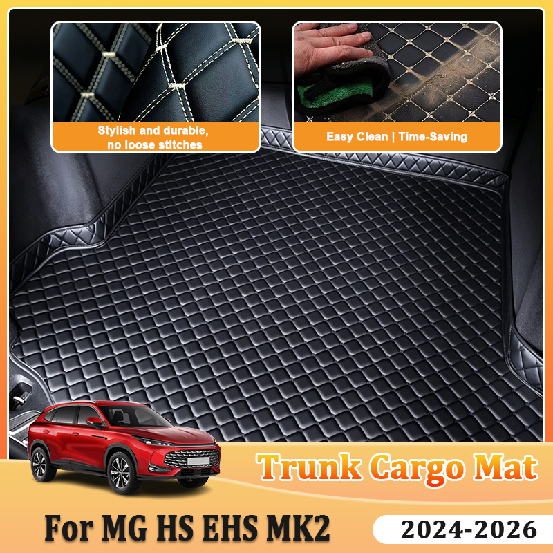 車のトランクパッド MG HS EHS アクセサリー MK2 2024 2025 2026 汚れ防止パッド床トレイライナー簡単にきれいなインテリア自動車アクセサリー