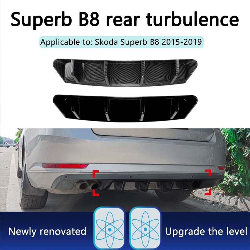 1 セット黒 ABS リアリップスポイラーサラウンドトリムシュコダ Superb B8 2015-2019 外装自動車スタイリング修正装飾アクセサリー