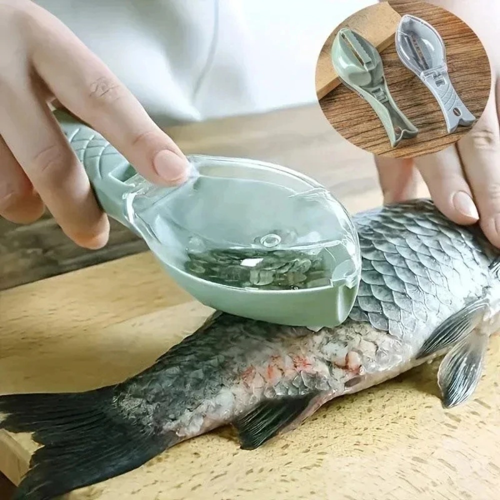 1PC 魚の鱗スクレーパー高速削除魚皮ブラシ釣りスケールブラシおろし金クリーナーキッチンツールピーラー便利なガジェット