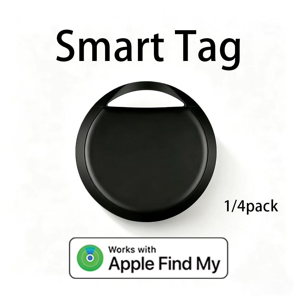 Apple Find My 用 1/4 パック スマートタグ – 忘れ物アラート付き Bluetooth アイテムトラッカー