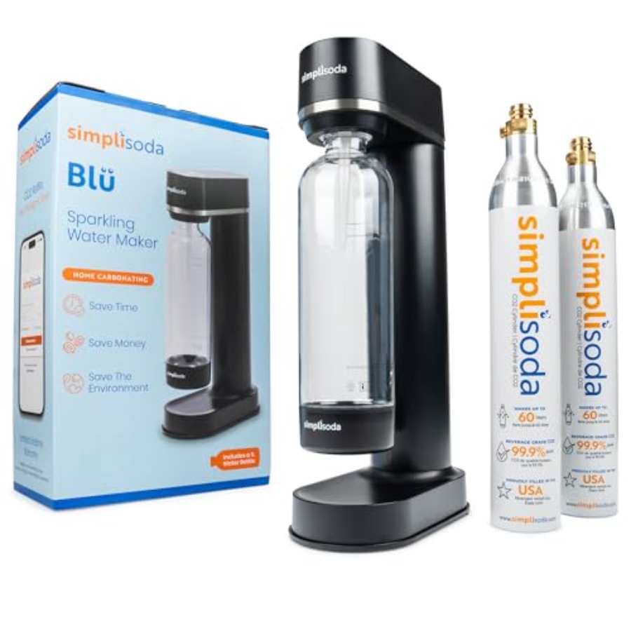 BL Sparkling Water Maker Premium Soda Streaming Machine Carbonated Water Machine and Soda Maker - Black Machine +