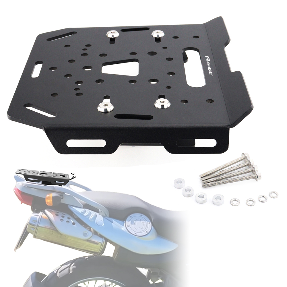 リアキャリア棚ブラケットオートバイリア荷物ラック貨物ホルダートップボックス F650GS F 650 GS ダカール 2000 2001 2002 2003 BMW