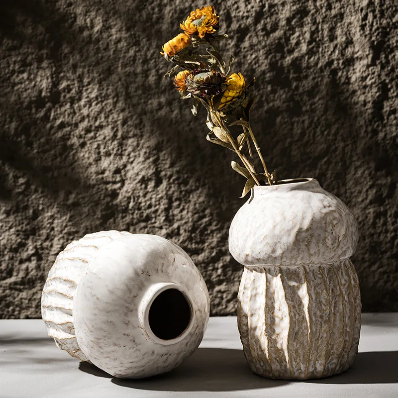 ひょうたん型花瓶セラミック植木鉢レトロオブジェクトホームリビングルームデスクトップ装飾アクセサリー自由奔放に生きる現代アート北欧