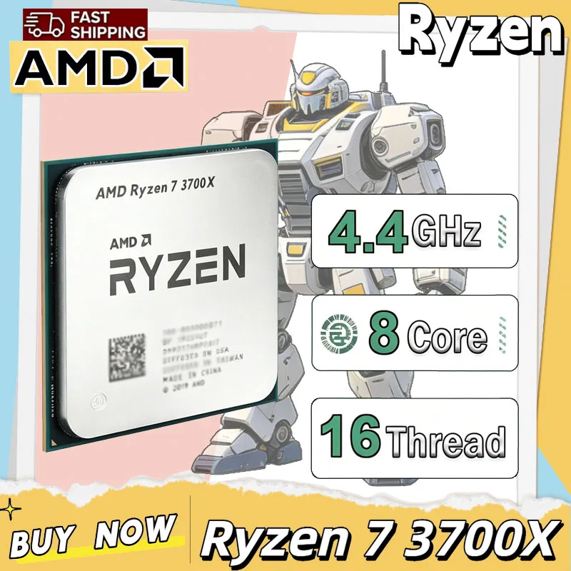 AMD Ryzen 7 3700X 8 コア 16 スレッド 3.6 GHz CPU プロセッサー AM4 ソケット 65W 7nm L3 32M キャッシュ用