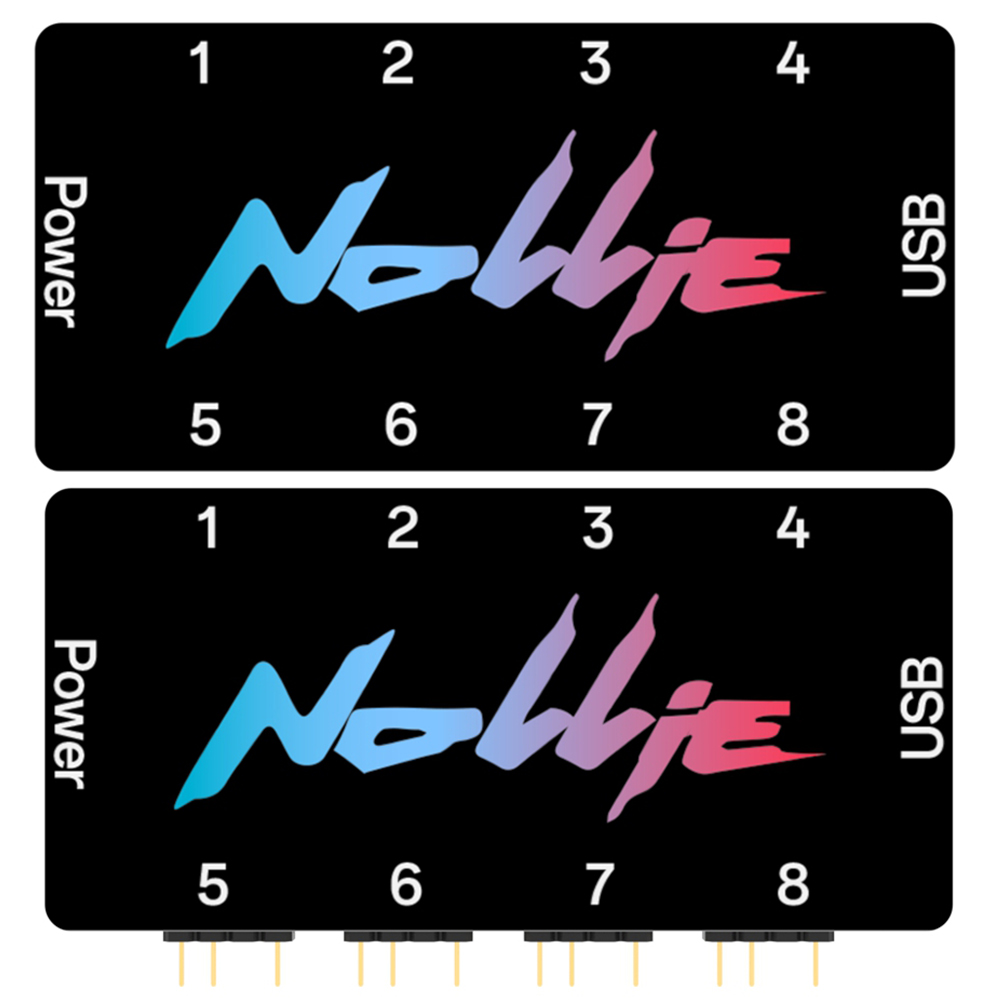 Nollie SignalRGB OpenRGB ユニバーサル 5V 3PIN ARGB コントローラ 8 ウェイアドレス指定可能な ARGB スプリッタハブコンピュータケースファンライトストリップ
