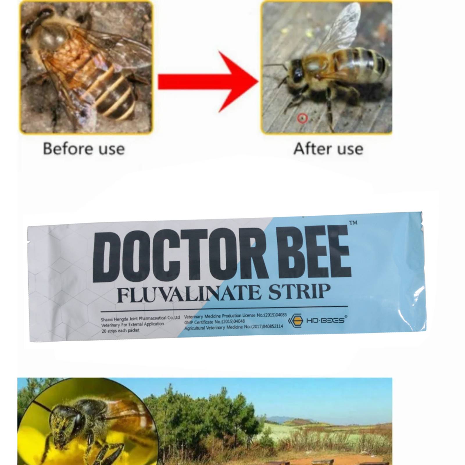 養蜂用品（20個） | Brood フレーム用プラスチック製取り付けストリップ | Varroa コントロール用 Bee Tool アクセサリ
