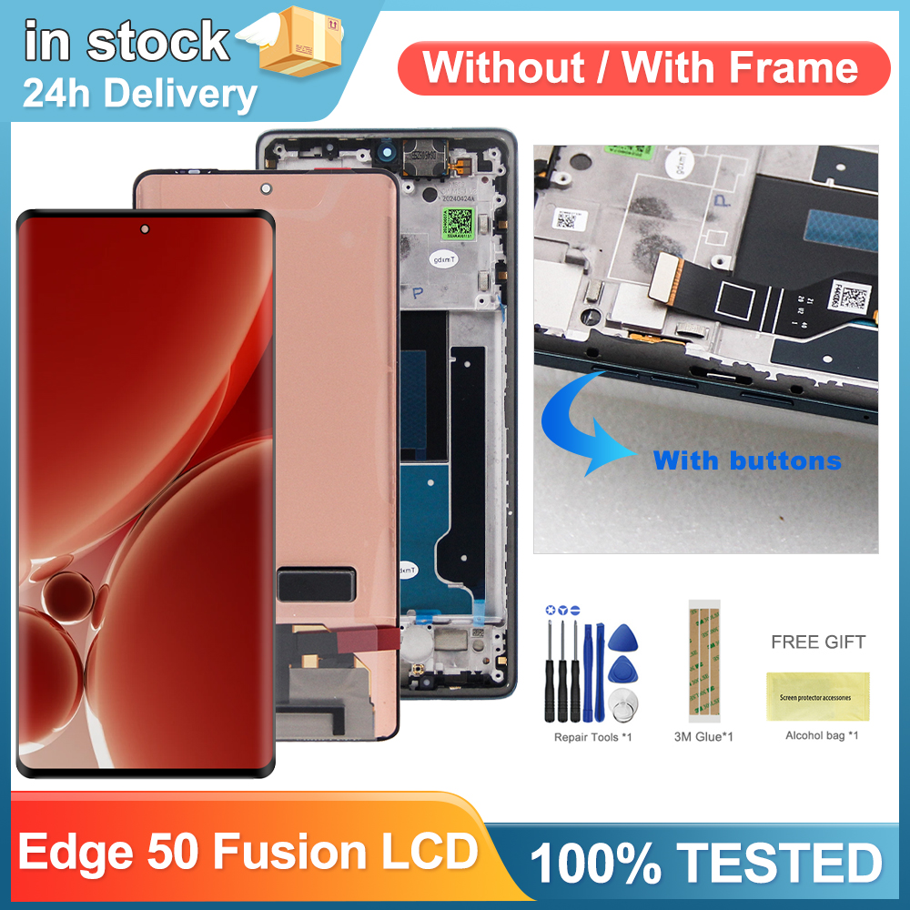 6.7 "モトローラエッジ 50 フュージョン lcd ディスプレイタッチスクリーンアセンブリデジタイザモトローラエッジ 50 フュージョン lcd 交換