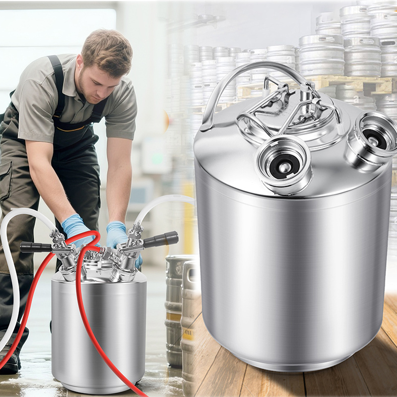 2 ヘッドビールクリーニング樽、2.5 ガロン/10L ビールラインクリーニングキットウォッシュアウト樽、A/G/S/D タイプビール樽スピア選択、自作キット