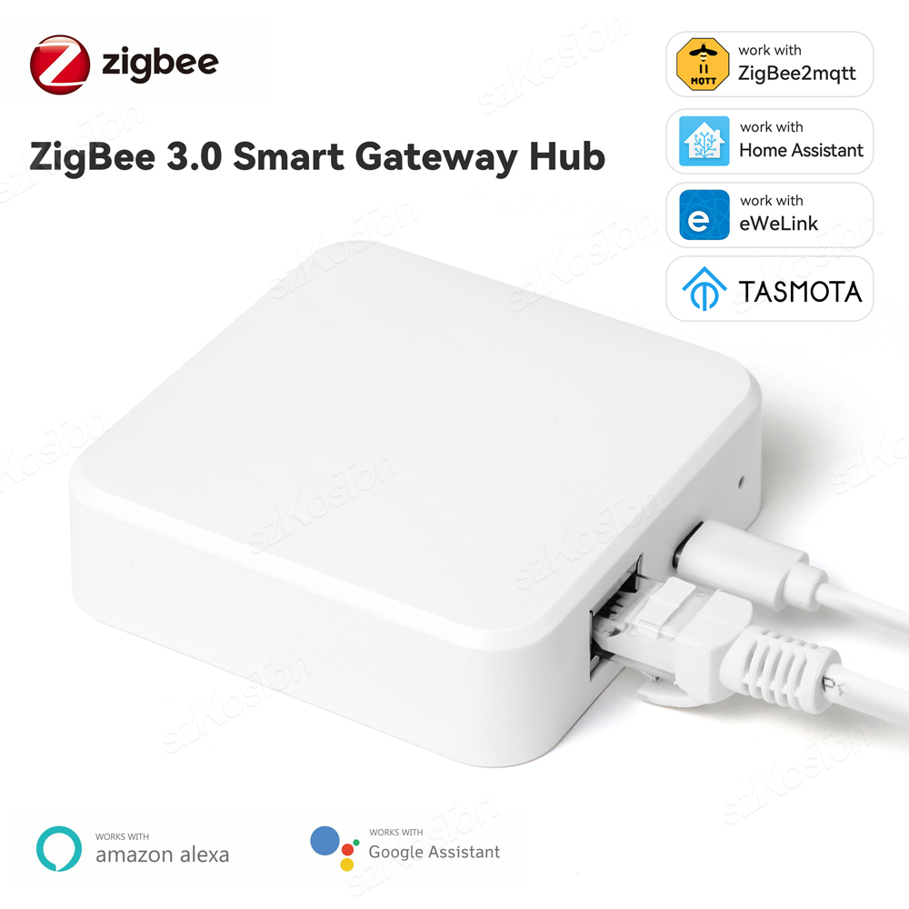 スマート Zigbee 3.0 有線ゲートウェイ ハブ EWeLink APP 制御用 RJ45 イーサネット ブリッジ ZigBee2MQTT デバイスは Alexa ホームと連携します