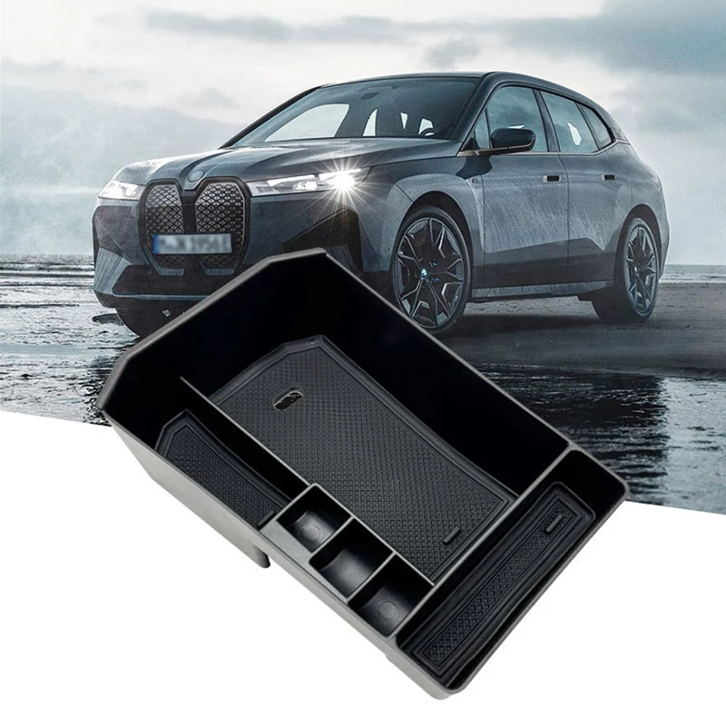 BMW iX I20 EV 2023 2024 センターコンソールアームレスト収納ボックスインテリア修正アクセサリー
