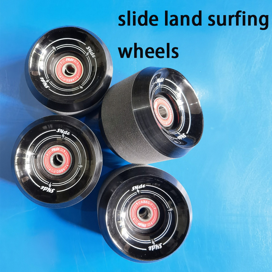 SLIDE サーフスケートボードホイールとベアリング、65mm 78A ホイール、高品質スケートロングボードホイール