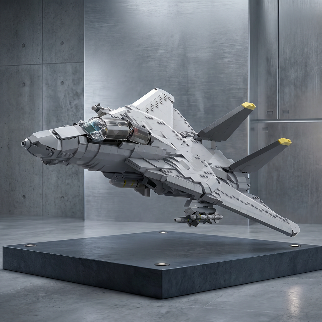 軍事 F-14D スーパートムキャット戦闘機ビルディングブロック航空機モデルレンガ MOC DIY おもちゃギフト大人のためのディスプレイ
