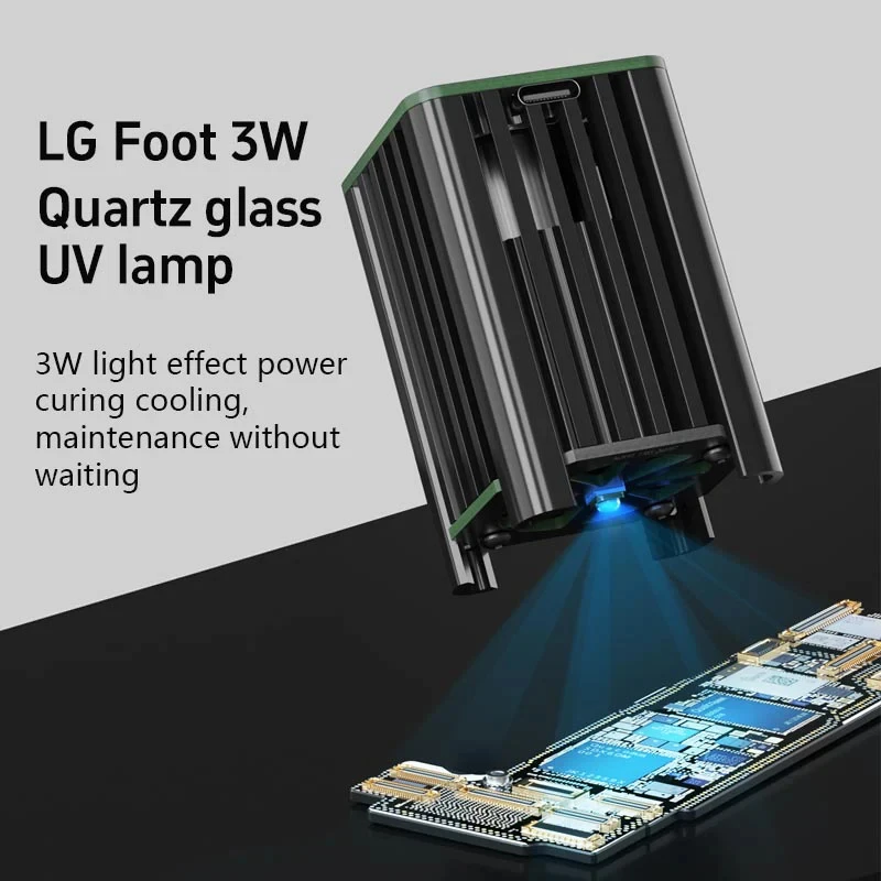 Maant MY-01 電源冷却ファン UV 硬化ランプ高速放熱 UV 硬化排煙メンテナンスファンツール