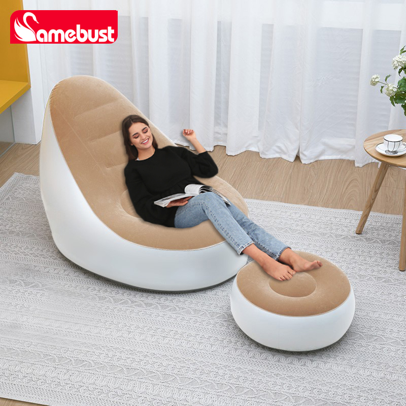 Camebust 折りたたみ式エアベッド インフレータブル レイジー ソファ マットレス 家庭用 屋外用 ポータブル エアマットレス キャンプ スリーピングマット