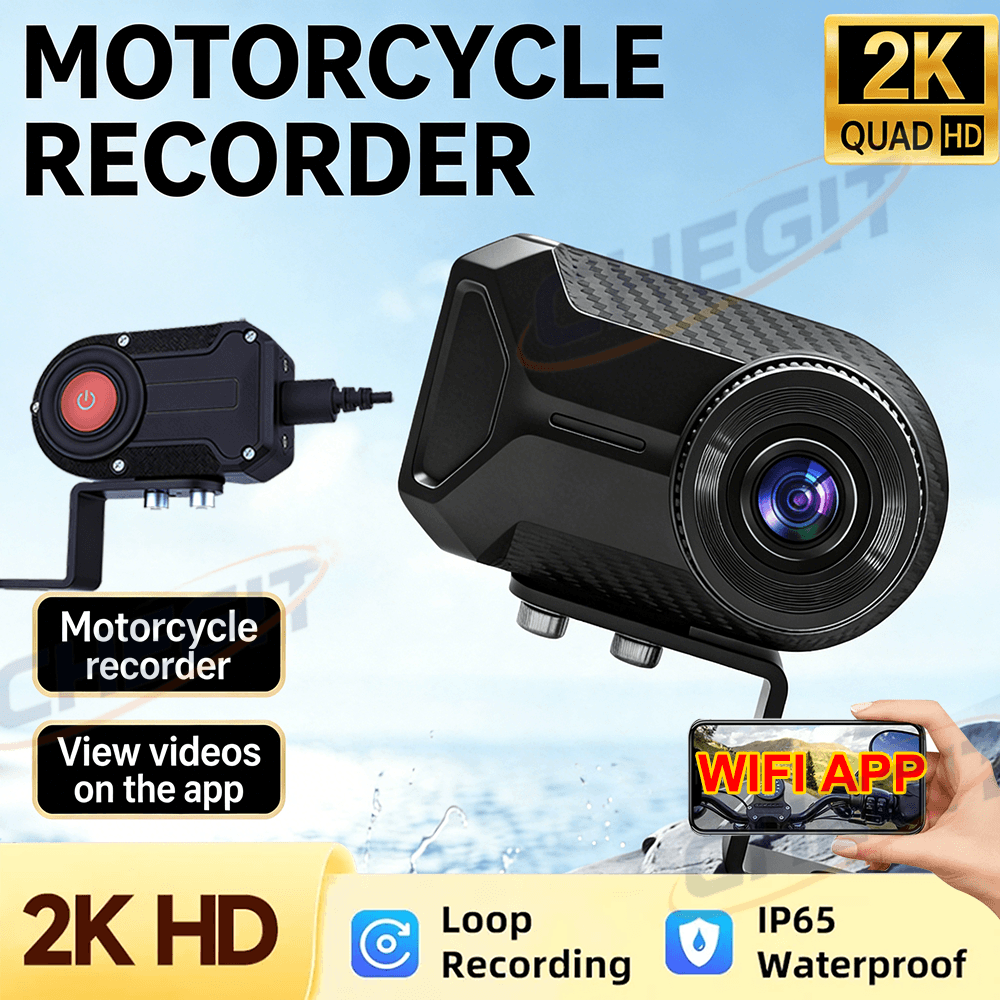 新しい 2 18k HD オートバイ運転ダッシュカムビデオカメラ IP65 マウンテン電動自転車自転車オートバイヘルメットカメラ屋外ブラックボックス