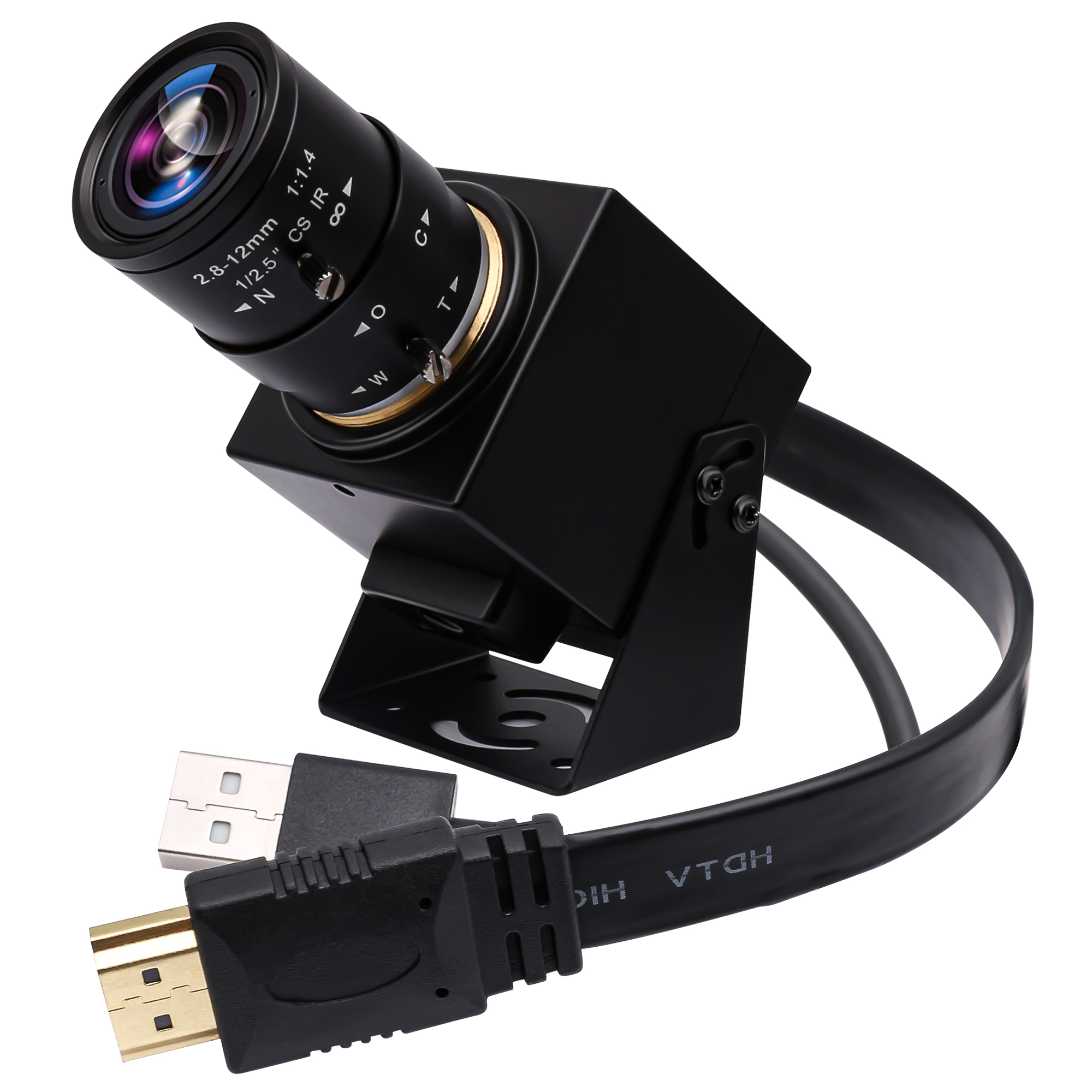 ELP 4K USB HDMI カメラ H.264 MJPEG 30fps 3840*2160 USB ビデオ顕微鏡 IMX415 産業用 CCTV カメラ