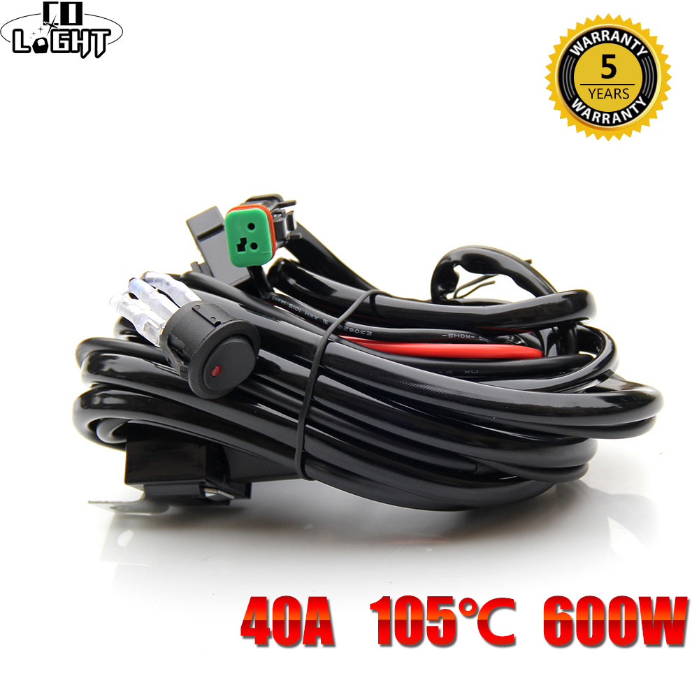 CO LIGHT ライトバー配線ハーネスワイヤーケーブルリレー 3 メートル UAZ ATV オフロード 4 × 4 22 32 42 50 52 インチ LED ライトバー作業灯