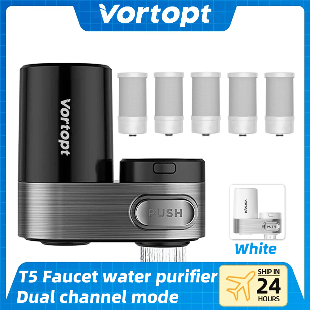 Vortopt 蛇口マウント シンク用タップ 飲料用 350 ガロン浄水器 水ろ過システム用フィルター 5 個 蛇口水フィルター