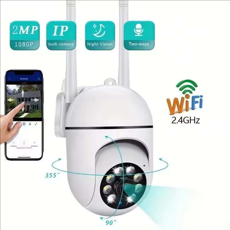 A7 1080P セキュリティカメラ WIFI カメラ屋外 PTZ スピードワイヤレス IP カメラ CCTV 4X デジタルズームオーディオネットワーク監視 CAM
