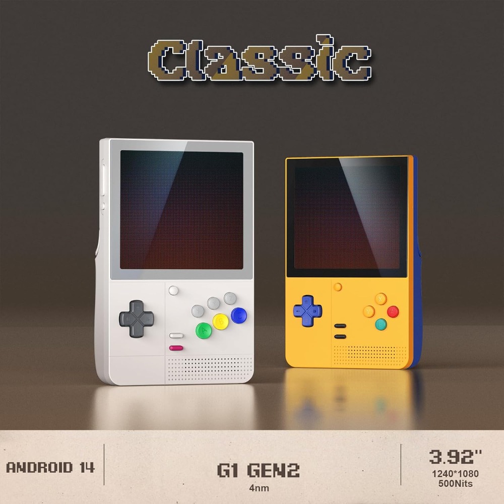 新品、迅速な発送、3.92 OLED タッチスクリーン付きクラシックレトロハンドヘルドゲームコンソール、ポータブル Android ゲームデバイス