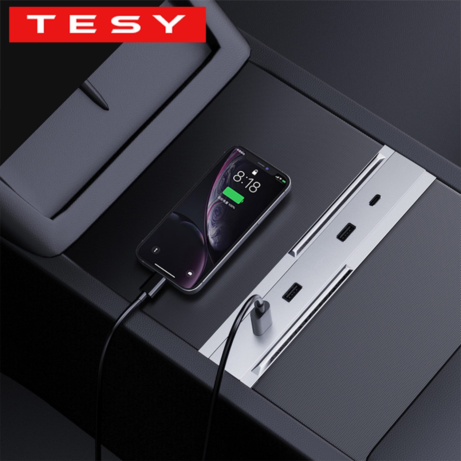TESY テスラ新モデル YL Y 起動ジュニパーモデル 3 ハイランド 65 ワット拡張ドック中央制御高速充電 Type-C USB ハブ