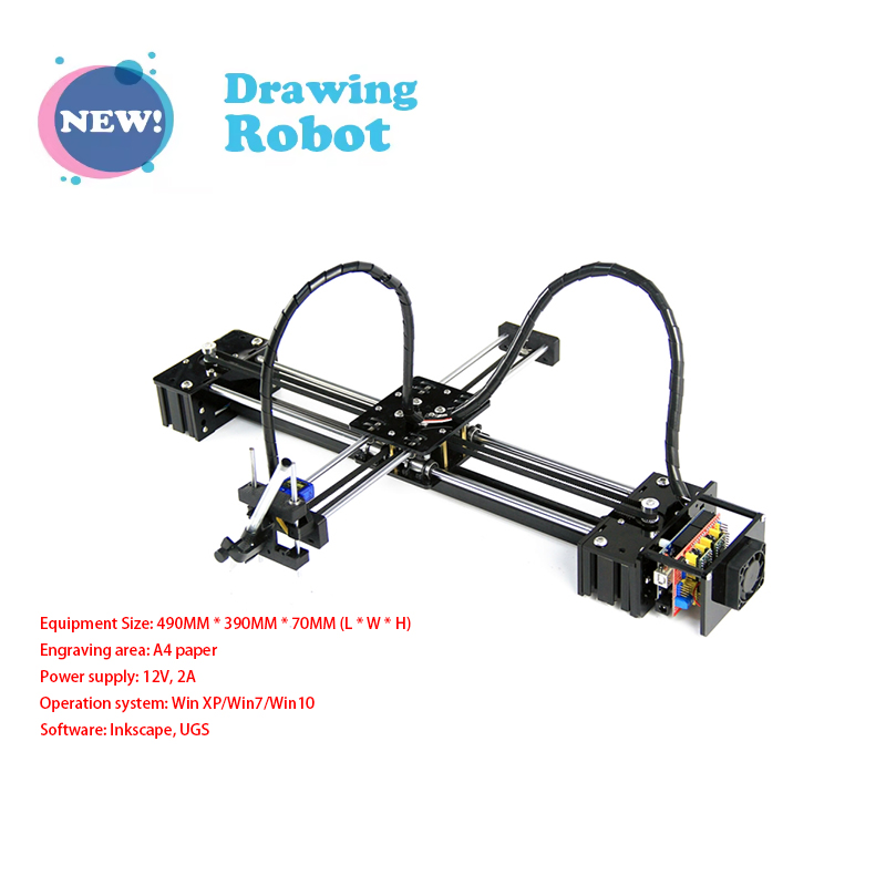 DIY LY Drawbot ペン描画書き込みロボットマシンレタリング Corexy XY プロッターロボット CNC V3 シールド描画おもちゃ
