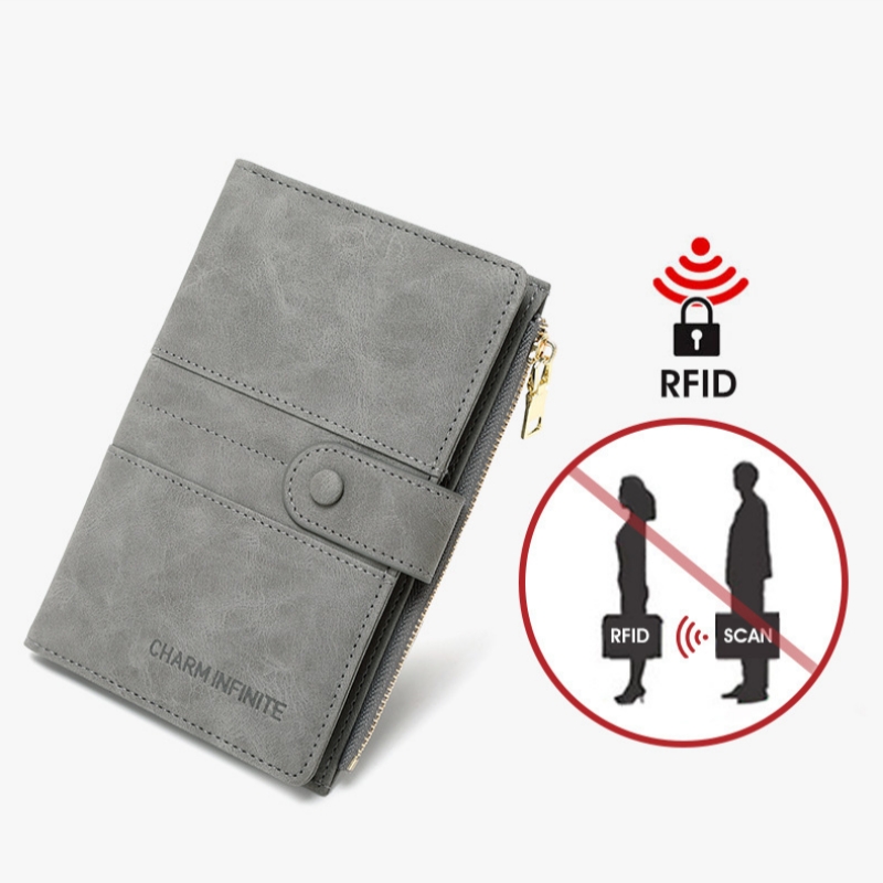 新しい盗難防止ブラシ RFID パスポート ホルダー ジップ バックル パスポート カバー ドキュメント ホルダー多機能旅行パスポート ケース
