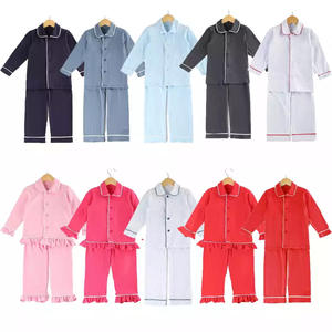 欧米の卸売秋冬子供服セット、長袖カーディガン、パジャマ、純綿衣料、男の子用パジャマ
