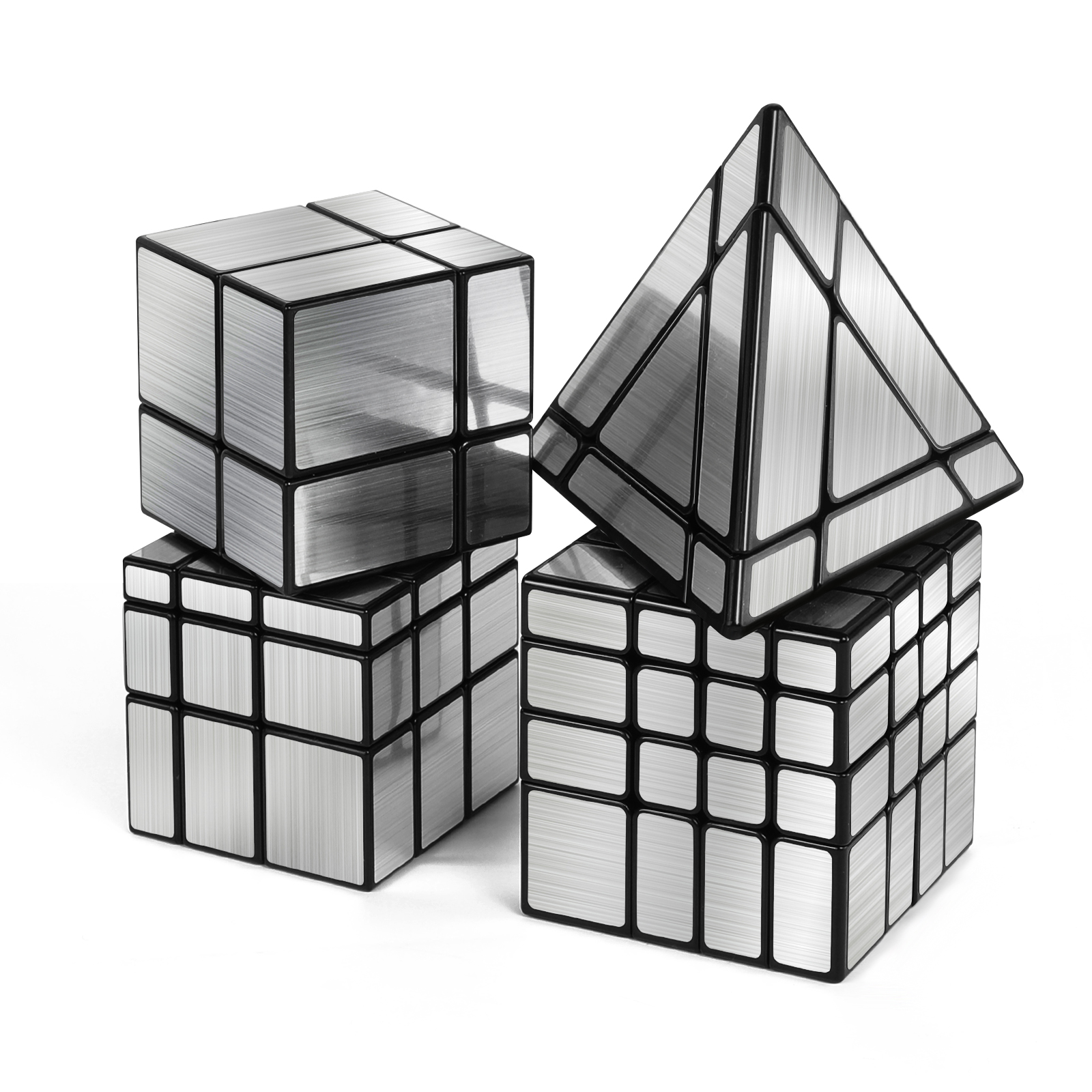 SENGSO ミラーキューブ 2x2 3x3 4x4 マジックタワー高反射パズルおもちゃ - 大人への誕生日プレゼント