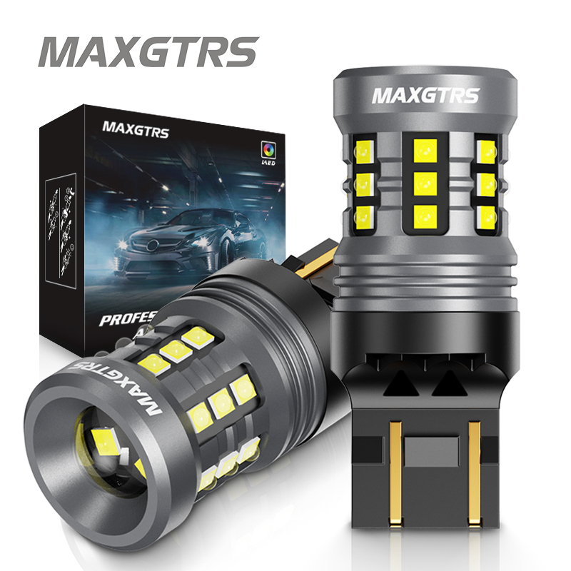 2X T20 LED ライト CANBUS 1157 BAY15D P21/5W 7443 W21/5W LED 電球エラーなしデイタイムランニングライト DRL ブレーキリバースランプ 12V